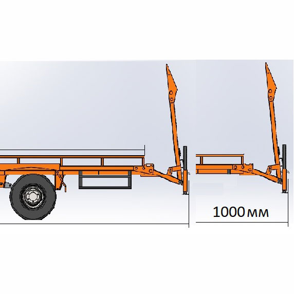 Удлинение прицепа грузового автомобиля